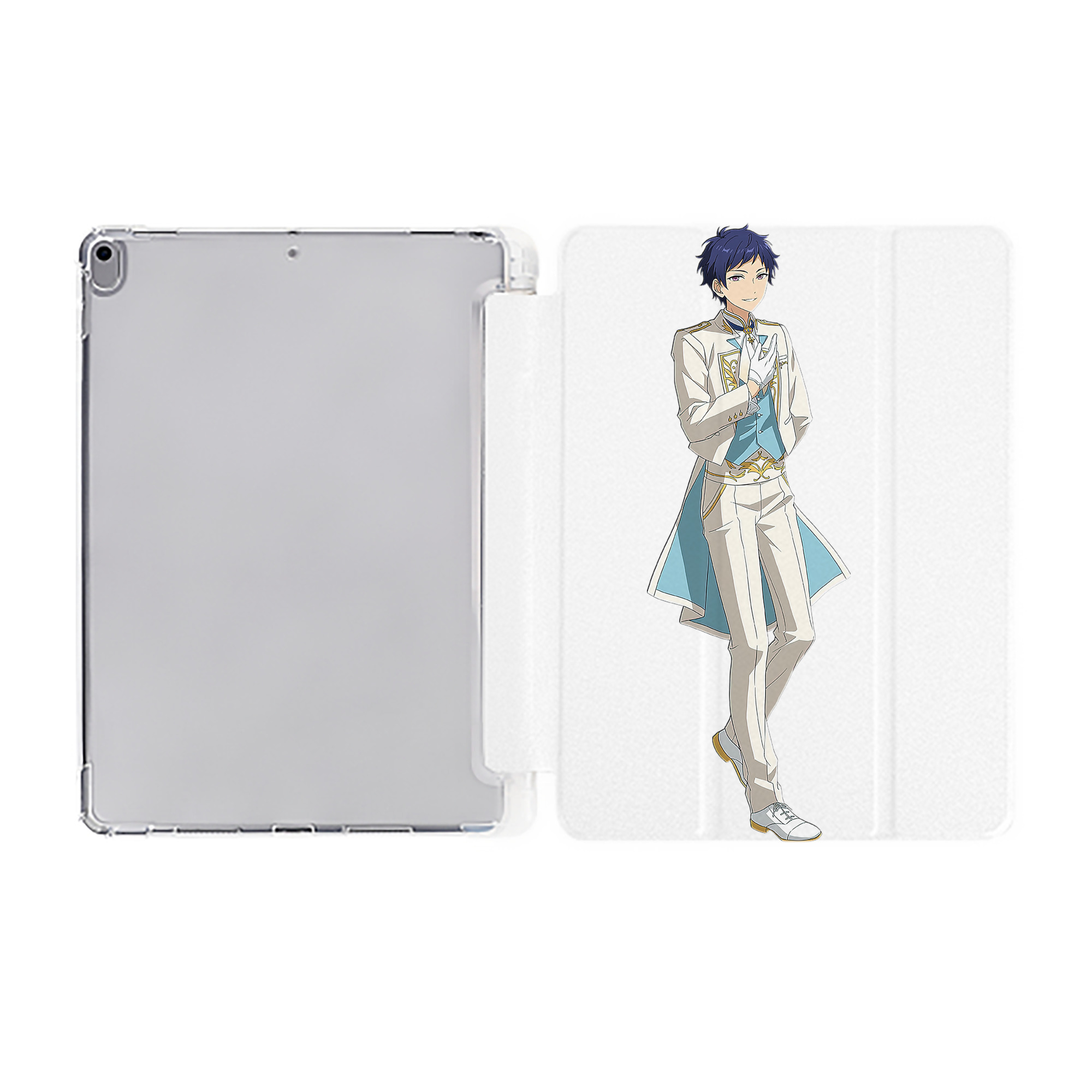（画像用） あんさんぶるスターズ! Ensemble Stars IPad ケース ペン収納付き 三つ折りスタンド PUレザー×シリコン 対応機種9.5/10.5/10.9インチ